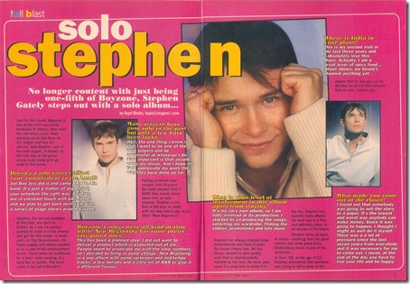 stephen gately teens today interview